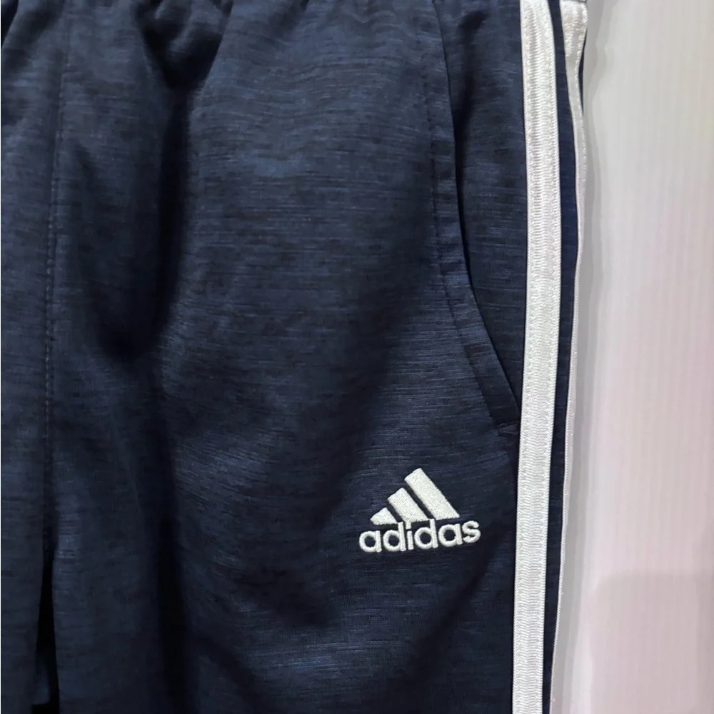 Adidas Joggers Dark Blue White Stripes Boys SZ 14-16